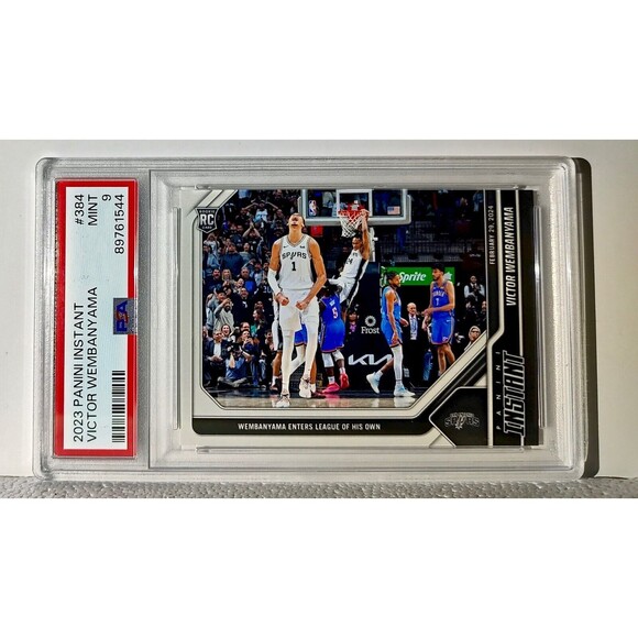 Victor Wembanyama 2023-24 Panini #384 NBA Rookie Card 1 of 2785 PSA 9 MINT - Picture 1 of 2